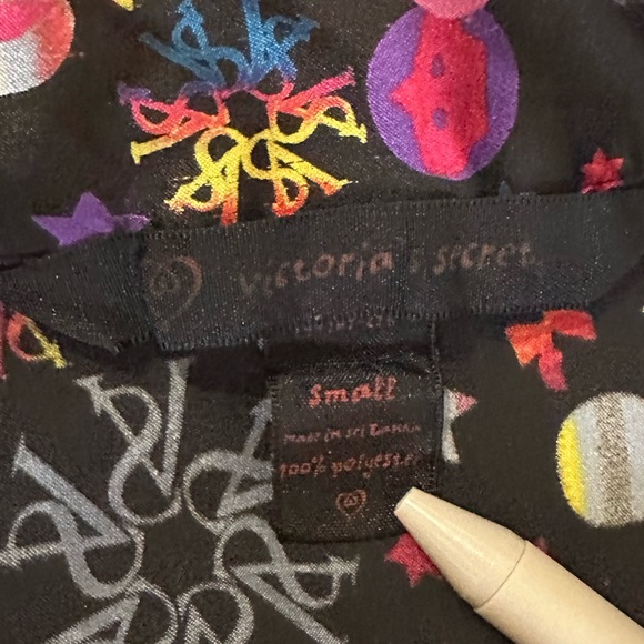 Victoria's Secret Special Edition Supermodel Crowns Bows Print Pajama Set Size S - Picture 7 of 10